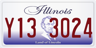 IL license plate Y133024
