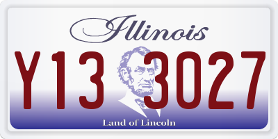 IL license plate Y133027