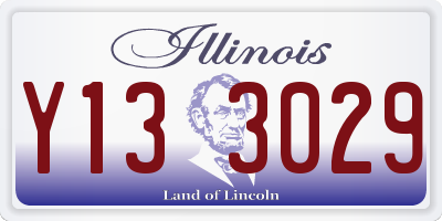 IL license plate Y133029