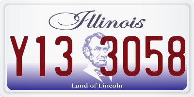 IL license plate Y133058