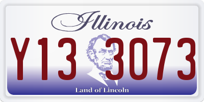 IL license plate Y133073