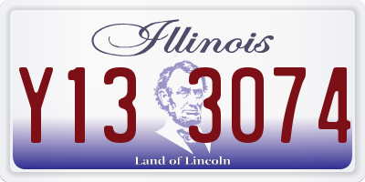 IL license plate Y133074