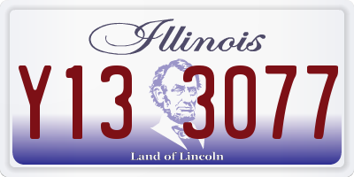 IL license plate Y133077