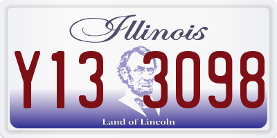 IL license plate Y133098