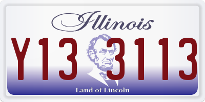 IL license plate Y133113
