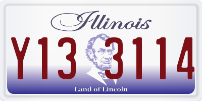 IL license plate Y133114