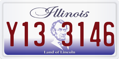 IL license plate Y133146