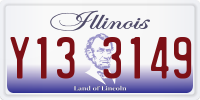 IL license plate Y133149
