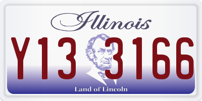 IL license plate Y133166