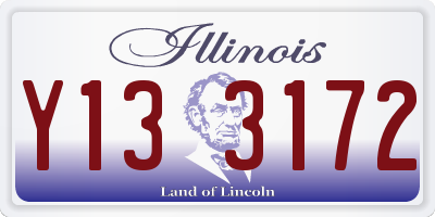 IL license plate Y133172