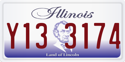 IL license plate Y133174