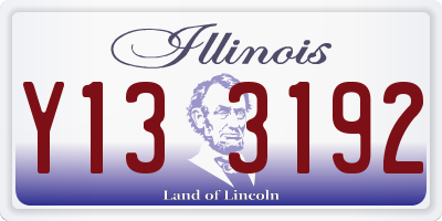 IL license plate Y133192