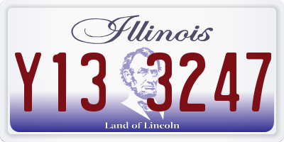 IL license plate Y133247