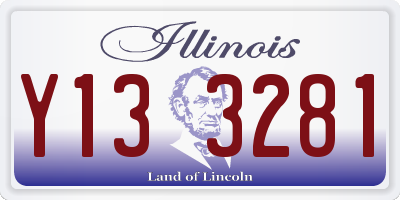 IL license plate Y133281