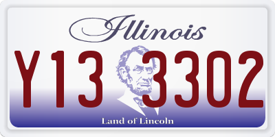 IL license plate Y133302