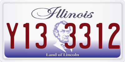 IL license plate Y133312