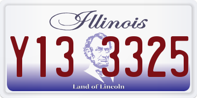 IL license plate Y133325