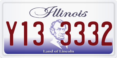 IL license plate Y133332