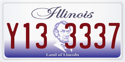 IL license plate Y133337