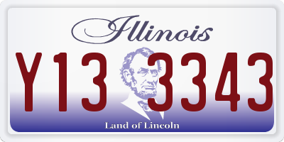IL license plate Y133343