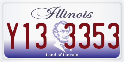IL license plate Y133353