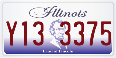 IL license plate Y133375