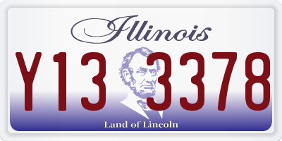 IL license plate Y133378