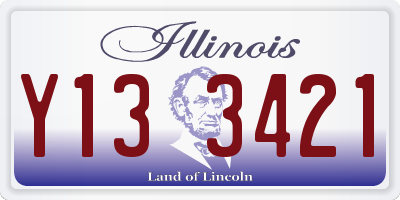 IL license plate Y133421
