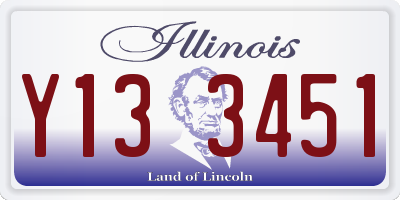 IL license plate Y133451