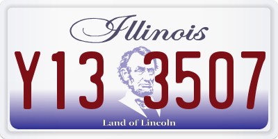 IL license plate Y133507