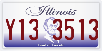 IL license plate Y133513