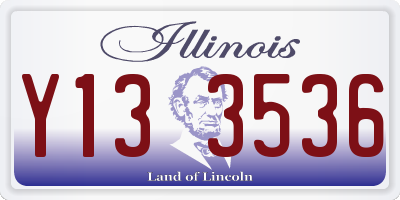 IL license plate Y133536