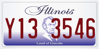IL license plate Y133546