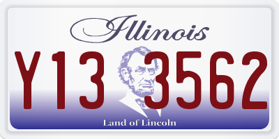 IL license plate Y133562
