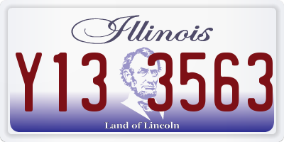 IL license plate Y133563