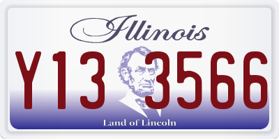 IL license plate Y133566