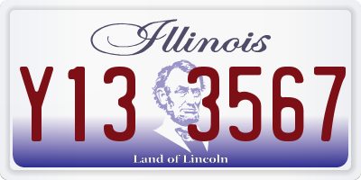 IL license plate Y133567