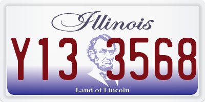 IL license plate Y133568