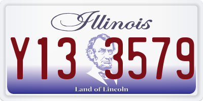 IL license plate Y133579