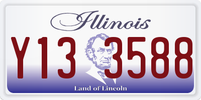 IL license plate Y133588