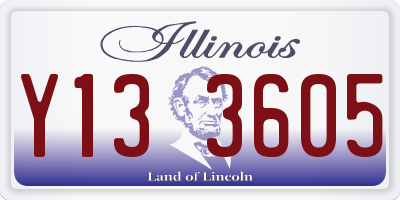 IL license plate Y133605