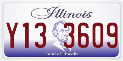 IL license plate Y133609