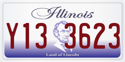 IL license plate Y133623