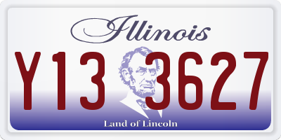 IL license plate Y133627