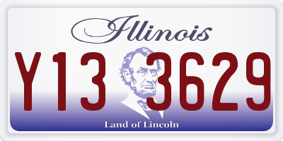 IL license plate Y133629