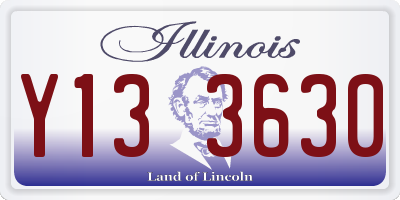 IL license plate Y133630