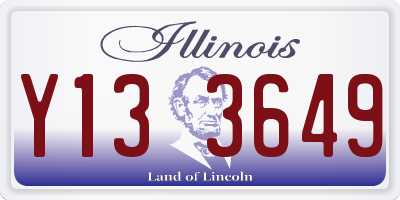 IL license plate Y133649