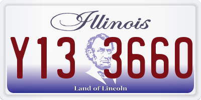 IL license plate Y133660