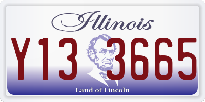 IL license plate Y133665