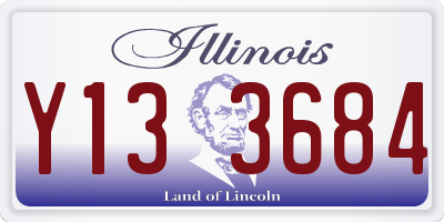 IL license plate Y133684